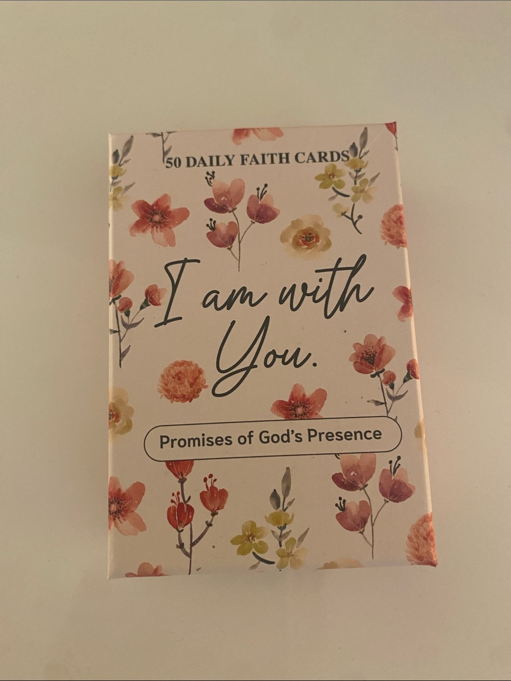 I Am With You Daily Faith Cards - Floral Pink